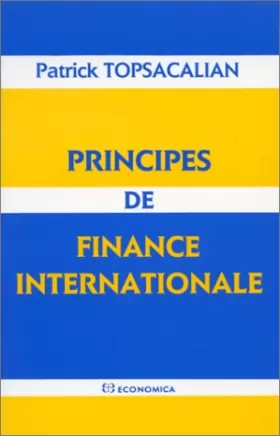 Couverture du produit · Principes de finance internationale