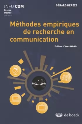 Couverture du produit · Méthodes empiriques de recherche en communication