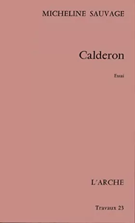 Couverture du produit · Calderon