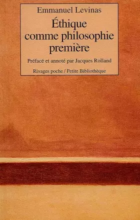 Couverture du produit · Éthique comme philosophie première