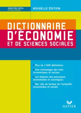 Couverture du produit · Dictionnaire d'économie et de sciences sociales