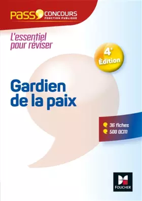 Couverture du produit · Pass'Concours - Gardien de la paix Cat. B - Entrainement et révision