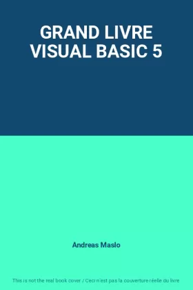 Couverture du produit · GRAND LIVRE VISUAL BASIC 5