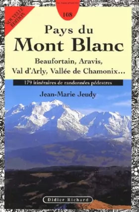 Couverture du produit · Pays du Mont-Blanc