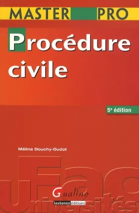 Couverture du produit · Master pro - Procédure civile