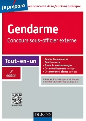 Couverture du produit · Gendarme - Concours sous-officier externe - 3e éd. - Tout-en-un