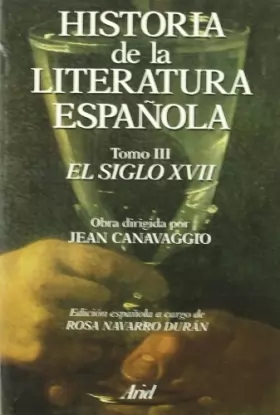 Couverture du produit · Historia de la literatura española. Siglo XVII