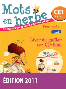 Couverture du produit · Mots en herbe CE1 • Livre du maître avec CD-Rom