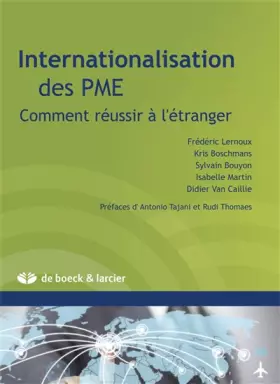 Couverture du produit · Internationalisation des PME: Comment réussir à l'étranger