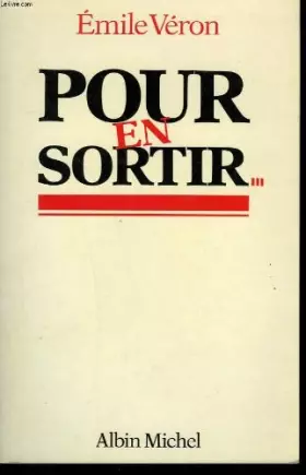 Couverture du produit · Pour en sortir
