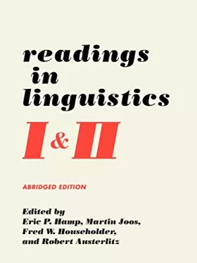 Couverture du produit · Readings in Linguistics I & II
