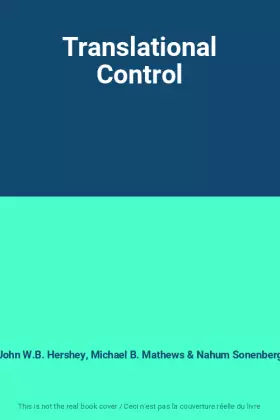 Couverture du produit · Translational Control