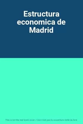 Couverture du produit · Estructura economica de Madrid