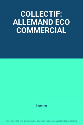 Couverture du produit · COLLECTIF: ALLEMAND ECO COMMERCIAL