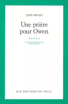 Couverture du produit · une priere pour owen