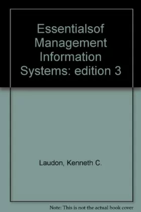 Couverture du produit · Essentials of Management Information Systems