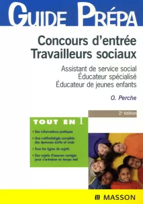 Couverture du produit · Concours d'entrée Travailleurs sociaux : Assistant de service social, Educateur spécialisé, Educateur de jeunes enfants