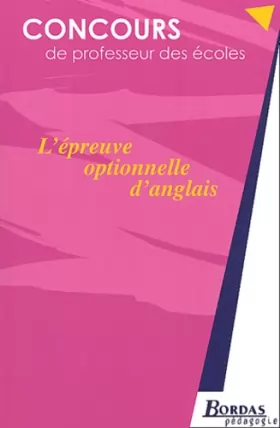 Couverture du produit · L'EPREUVE OPTIONNELLE D'ANGLAIS (Ancienne Edition)