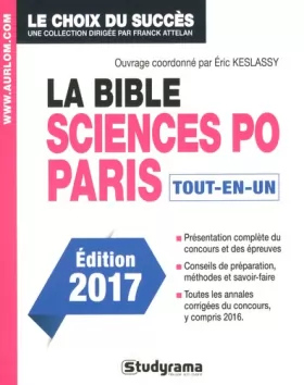 Couverture du produit · La bible sciences po Paris 2017