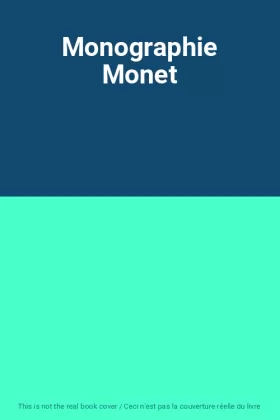 Couverture du produit · Monographie Monet