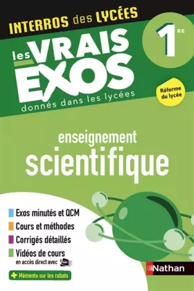 Couverture du produit · Interros des Lycées Enseignement Scientifique 1re - Les vrais exos - Ancienne édition