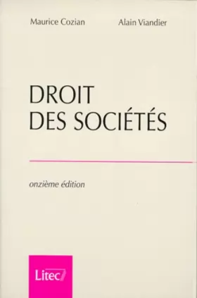 Couverture du produit · Droit des societes 11e ed.1998 (ancienne édition)