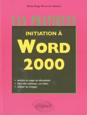 Couverture du produit · Initiation à Word 2000