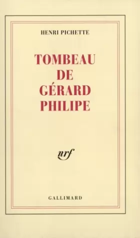Couverture du produit · Tombeau de Gérard Philipe