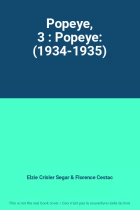 Couverture du produit · Popeye, 3 : Popeye: (1934-1935)