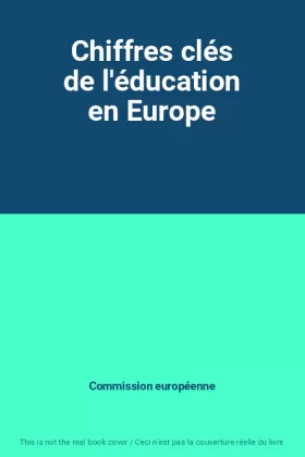 Couverture du produit · Chiffres clés de l'éducation en Europe