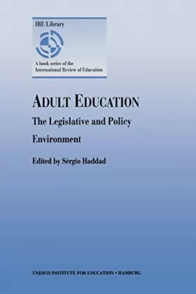 Couverture du produit · Adult Education - the Legislative and Policy Environment