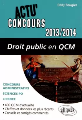 Couverture du produit · Droit Public en QCM 2013-2014