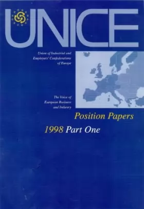 Couverture du produit · Unice Position Papers 1998