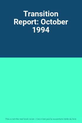 Couverture du produit · Transition Report: October 1994
