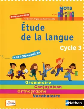 Couverture du produit · Par mots et par phrases Cycle 3