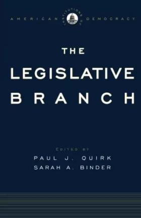 Couverture du produit · Institutions of American Democracy: The Legislative Branch