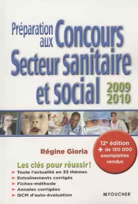 Couverture du produit · Préparation aux concours du secteur sanitaire et social 2009-2010. 12e édition