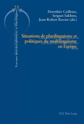 Couverture du produit · Situations de plurilinguisme et politiques du multilinguisme en Europe