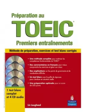 Couverture du produit · Préparation au TOEIC®: Premiers entrainements - Méthode de préparation, exercices et test blanc corrigés