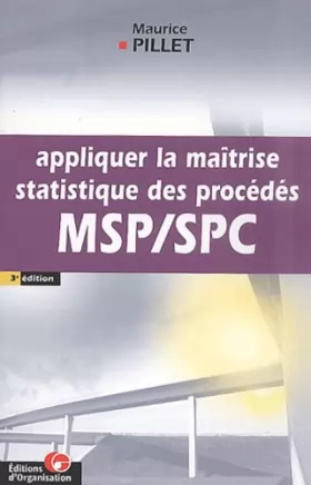 Couverture du produit · Appliquer la maîtrise statistique des procédés MSP/SPC