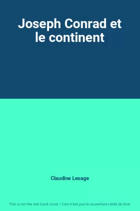 Couverture du produit · Joseph Conrad et le continent