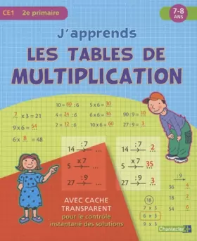 Couverture du produit · J'apprends les tables de multiplication CE1 : 7-8 ans