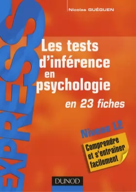Couverture du produit · Les tests d'inférence en psychologie - en 23 fiches: en 23 fiches