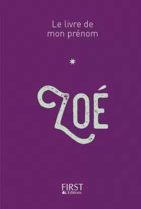 Couverture du produit · Le Livre de mon prénom - Zoé 42