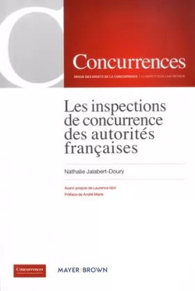 Couverture du produit · Les inspections de concurrence des autorités françaises