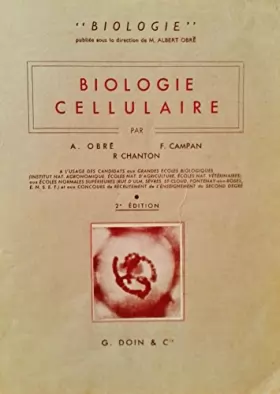 Couverture du produit · Biologie cellulaire