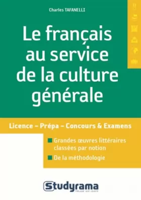 Couverture du produit · Le français au service de la culture générale