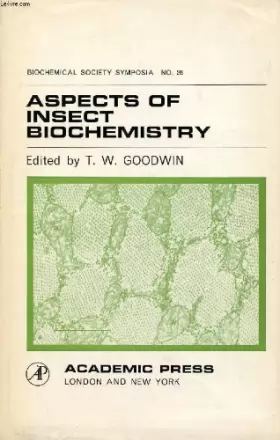 Couverture du produit · Aspects Of Insect Biochemistry