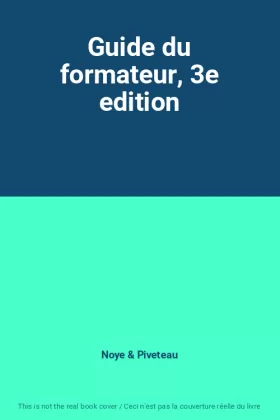 Couverture du produit · Guide du formateur, 3e edition