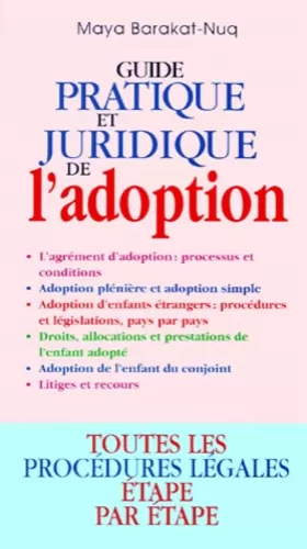 Couverture du produit · Guide pratique et juridique de l'adoption